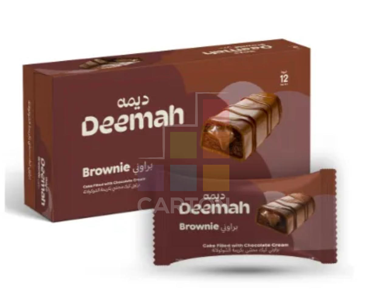 Deemah Chocolate Brownie Cake 12*37gm